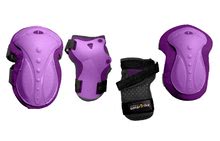 Chrániče Safety Gear set S smarTrike na kolená a zápästia z ergonomického plastu fialové od 6 rokov