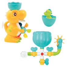 Vodný mlynček do vane Dinosaurus Set Bath Duo Ludi s potrubím od 10 mes LU40071