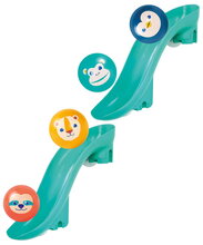 Hračka do vane Tobogán Water Slides Ludi modulárna 2 šmykľavky a 4 loptičky od 10 mes LU40093