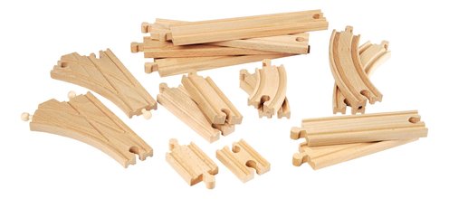 Náhradné diely pre vláčikodráhu Pokročilá sada Intermediate Expansion Pack BRIO 16 dielov koľajníc od 3 rokov BRIO4029