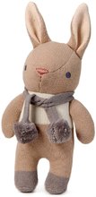 Bábika pletená zajačik Baby Threads Taupe Bunny Rattle ThreadBear hnedá z jemnej mäkkej bavlny od 0 mes TB4073