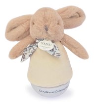 Plyšový zajačik Musical Night Light Sand Beige Doudou et Compagnie hudbou bielym šumom a svetlom béžový 16 cm od 0 mes