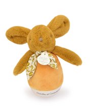Plyšový zajačik Musical Night Light Ocher Doudou et Compagnie s hudbou bielym šumom a svetlom žltý 16 cm od 0 mes