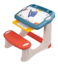 Lavica na kreslenie Magical Desk Smoby Kresli a zmaž s 3 odkladacími priestormi a 12 doplnkami SM420224