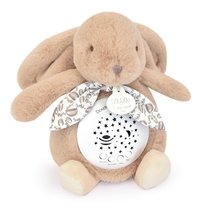 Plyšový zajačik Musical Night Light Star Projector Sand Beige Doudou et Compagnie so svetlom hudbou a bielym šumom béžový 19 cm od 0 mes