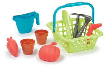 Coșul cu stropitoare Garden&Seasons Écoiffier cu accesorii de grădină de la 18 luni