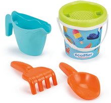 Vödör szett Holidays Bucket 12 cm Écoiffier fagylalt és nyaralás 5 drb 18 hó-tól