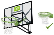 Basketbalová konstrukce s deskou a flexibilním košem Galaxy wall mounted basketball Exit Toys ocelová uchycení na zeď nastavitelná výška