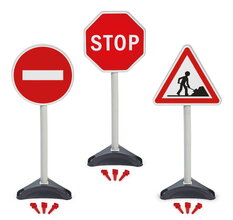 Dopravné značky na ihrisko Traffic Signs Écoiffier 3 druhy výška 65 cm od 18 mes