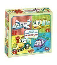 Puzzle pre najmenších Moje prvé puzzle Dopravné prostriedky Dohány 4-6-9-12 dielov od 24 mes