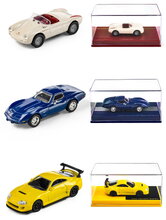 Autíčko Collection Series Majorette kovové vo výstavnom boxe s gumenými kolieskami dĺžka 7,5 cm 1:64