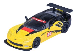 Autíčko v boxe Chevrolet Corvette C6 R 2005 Majorette kovové s gumenými kolieskami dĺžka 7,5 cm 1:64 od 3 rokov MJ5001006