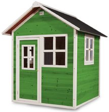 Házikó cédrusból Loft 100 Green Exit Toys vízhatlan tetővel zöld