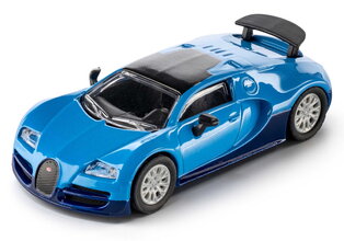 Autíčko Collection 2005 Bugatti Veyron Majorette kovové vo výstavnom boxe s gumenými kolieskami dĺžka 7,5 cm 1:64
