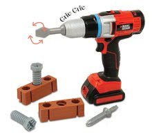 Vŕtačka Black&Decker Smoby mechanická so zvukom a 5 doplnkami