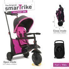 Trojkolka skladacia smarTfold 7v1 500 TouchSteering smarTrike polstrovaná s EVA kolesami ružová od 9 mes