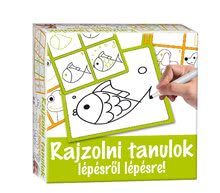 Naučná hra tabule Kresli a smaž Dohány zelená – Učíme se kreslit krok za krokem zvířátka