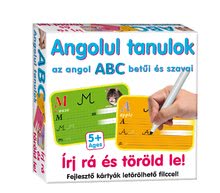 Tablă didactică pentru desenat Scrie pe ea şi sterge-o! Dohány Învăţ în limba engleză cu cărţi educa