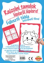 Naučná hra tabule Kresli a smaž Dohány modrá kravička – Učíme se kreslit pomocí obrázků