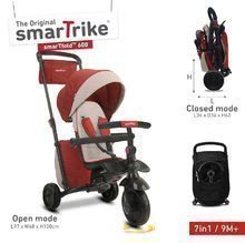 Trojkolka skladacia smarTfold 7v1 600 smarTrike TouchSteering polstrovaná s EVA kolesami luxusná hnedá od 9 mes