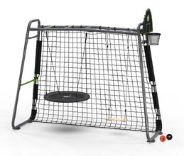 Multifunkciós fitneszközpont focihálóval GetSet Monkeybar MB205 Grey Exit Toys bővíthető hintákkal kosárlabdával acél szerkezettel