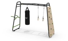 Többfunkciós mászóka GetSet monkeybar MB220 Exit Toys bővíthető tornagyűrűkkel bokszzsákkal mászófallal és rúddal ET54202000