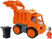 Kukásautó Power Worker Garbage Truck+Figurine BIG kukával mozgatható részekkel gumikerekekkel 2 évtől