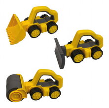 Sada 3 pracovné autíčka do piesku Power Worker Griffy Set BIG bager pluh a cestný valec od 12 mes BIG54853