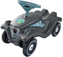 Babytaxiu mașinuță Bobby Car Classic Eco BIG gri ecologic cu claxon și autocolante trendy de la 12 luni