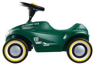 Odrážadlo auto s pretekárskym číslom Bobby Car Neo RS Green BIG zelené s klaksónom a tichými gumenými kolesami od 12 mes