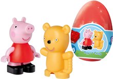 Stavebnice Peppa Pig Funny Eggs PlayBig Bloxx BIG ve vajíčku – s medvídkem od 18 měsíců