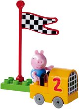 Stavebnice Peppa Pig Starter Set PlayBig Bloxx BIG s figurkou – s autíčkem od 18 měsíců