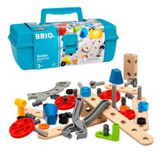 Drevená stavebnica v kufríku Štartovacia súprava Builder BRIO 48 dielov s pracovným náradím od 3 rokov BRIO5865