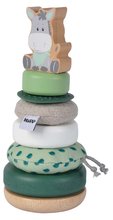 Turn pliabil din lemn Baby HIPP Stacking Tower Eichhorn 8 piese 19 cm înălțime de la 12 luni EH5869