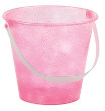 Vödör homokozóba Écoiffier csillámokkal 16 cm magas rózsaszín 18 hó-tól