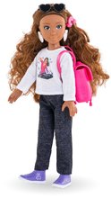 Játékbaba Mélody Shopping Set Corolle Girls hosszú barna haj 28 cm 6 kiegészítő 4 évtől