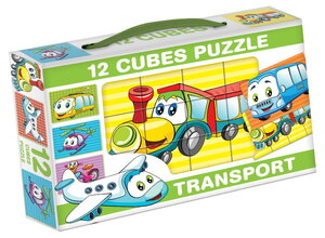 Rozprávkové kocky Dopravné prostriedky Dohány 12 dielov