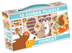 Rozprávkové kocky Lesné zvieratká Dohány 12 dielov