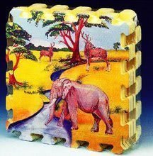 Pěnové puzzle Pop Out Animals Lee 6 dílů 30*30*1,4 cm