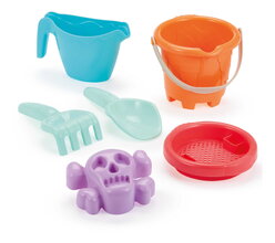 Kbelík set s konvičkou Baby Castle Bucket Écoiffier 6 dílů, 2 druhy vhodné od 12 měsíců