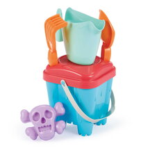 Vödör szett kicsi Vár Castle Bucket Summer Écoiffier 15 cm magas locsolókannával és formával 6 részes 18 hó-kortól