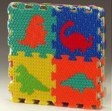 Pěnové puzzle Dino čtverce Lee 16 dílů 15*15*1,2 cm