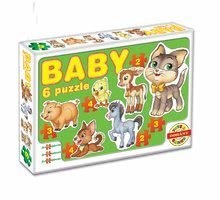 Baby puzzle mláďatká Dohány 6-obrázkové od 24 mes