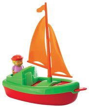 Plachetnice s námořníkem Écoiffier (délka 24,5 cm) červeno-zelená od 18 měsíců