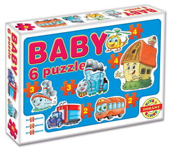 Baby puzzle közlekedési eszközök Dohány 7-ábrával 24 hó-tól
