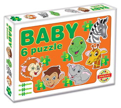 Baby puzzle egzotikus állatok Dohány 9-ábrával 24 hó-tól