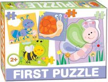 Baby First puzzle Insecte Dohány cu 4 imagini de la 24 luni