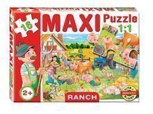 Baby puzzle Maxi Ranch Dohány cu 16 piese de la 24 luni