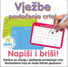 Oktatójáték Rajzolj rá és töröld le Vonalak Dohány hotvát verzió 3 évtől DH646018HR