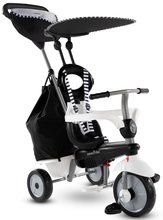 Tricikli Vanilla Plus Black&White Classic smarTrike TouchSteering vezérlés gumikerekek lengéscsillapító 2 táska 15 hó-tól ST6654200